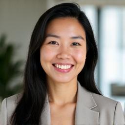 Professional headshot of Sarah Chen, a certified genetic nutrition counselor, smiling confidently.