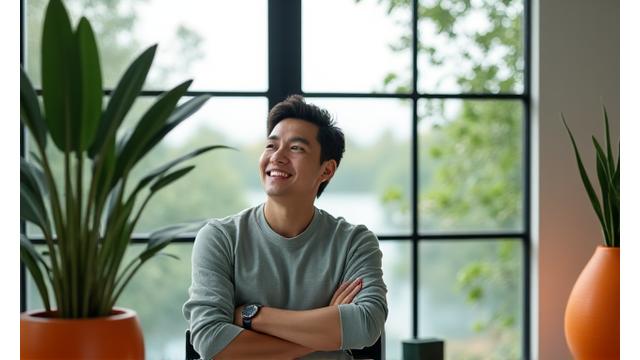 Dr. David Chen, Miami mindfulness expert leading a discussion on urban stress resilience