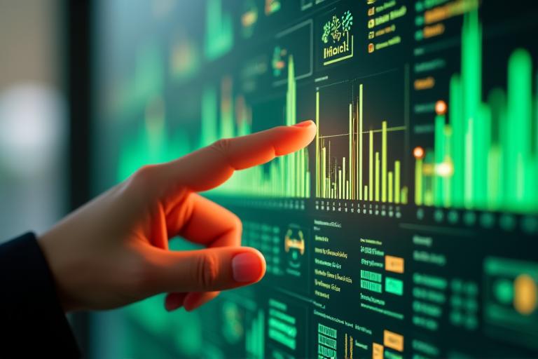 Interactive digital dashboard displaying personalized health metrics and recommendations